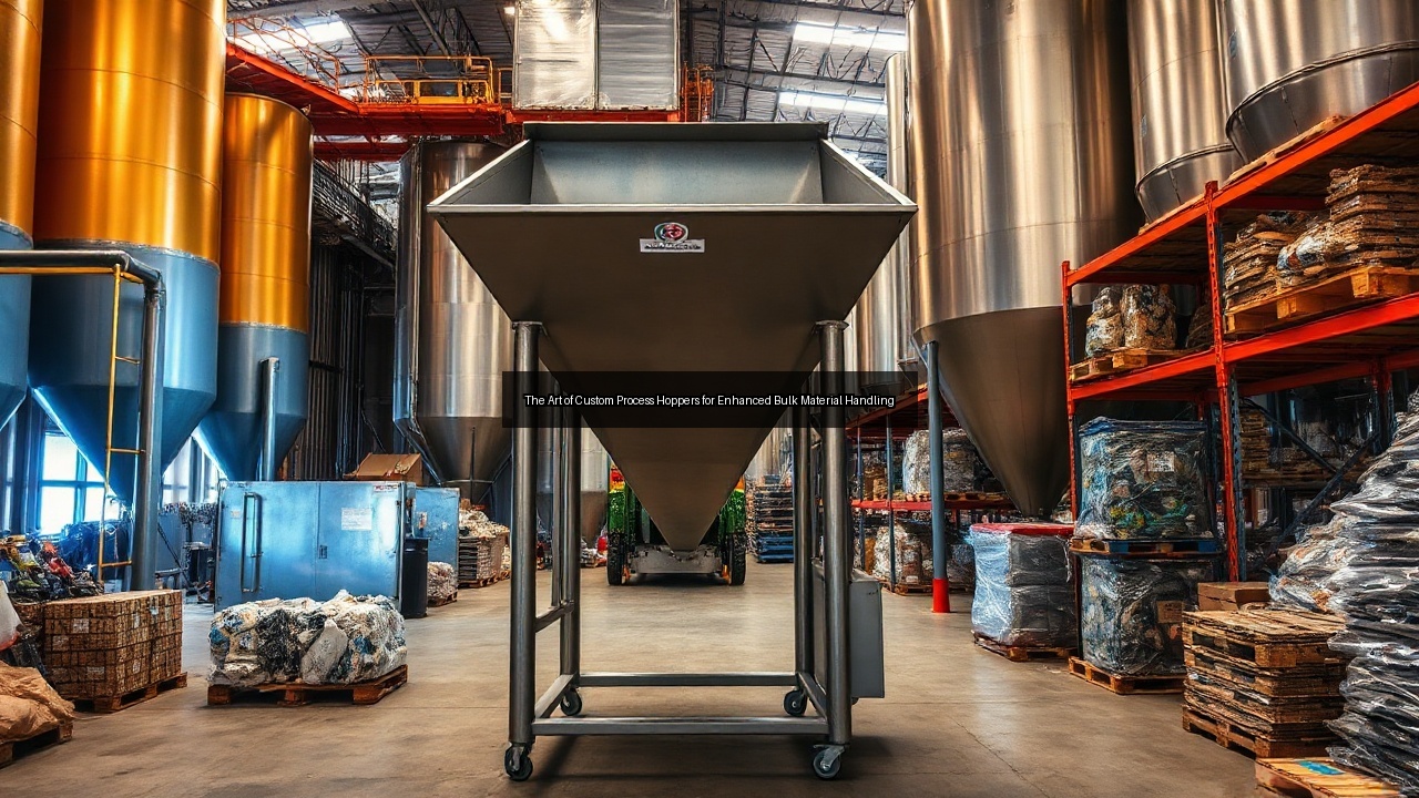 scrap custom process hoppers conveyor process hoppers metal